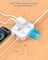 Surge Protector Power Strip, Extension Cord with Multiple Outlets, 5 Ft Ultra Thin Flat Plug 8 Outlets 4 USB Ports(2USB C), 1080J Outlet Extender for Home Office College Dorm Room Essentials
